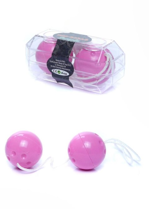 Dyskretne kulki gejszy Duo Balls EasyLove fioletowe 21 cm