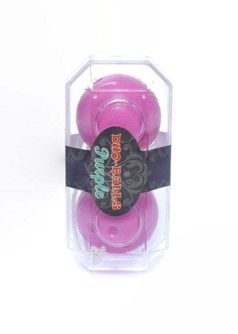Dyskretne kulki gejszy Duo Balls EasyLove fioletowe 21 cm
