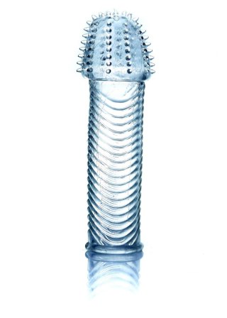 Elastyczna przedłużka na penisa z wypustkami EasyLove 14 cm