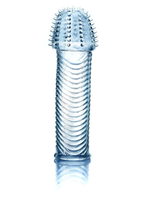 Elastyczna przedłużka na penisa z wypustkami EasyLove 14 cm