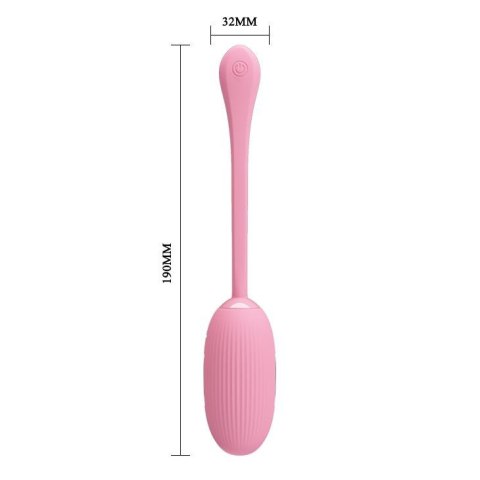Jajko wibrujące Pretty Love Doreen 3 fioletowe silikonowe z app USB 19cm