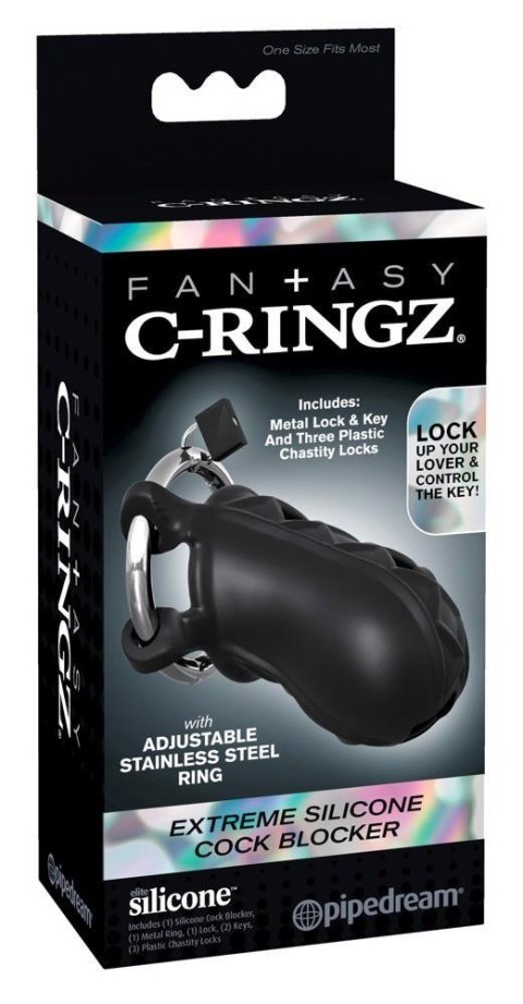Klatka na penisa silikonowa Fantasy C Ringz 9 5 cm