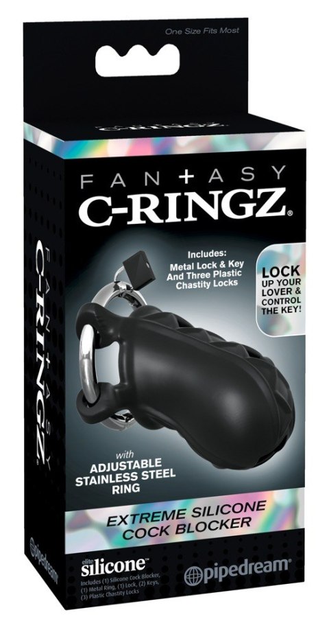 Klatka na penisa silikonowa Fantasy C Ringz 9 5 cm