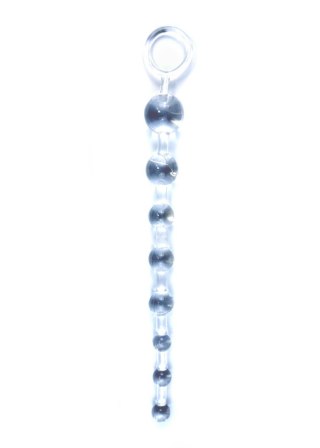 Kulki analne żelowe EasyLove przezroczyste 10 kulek 29 cm
