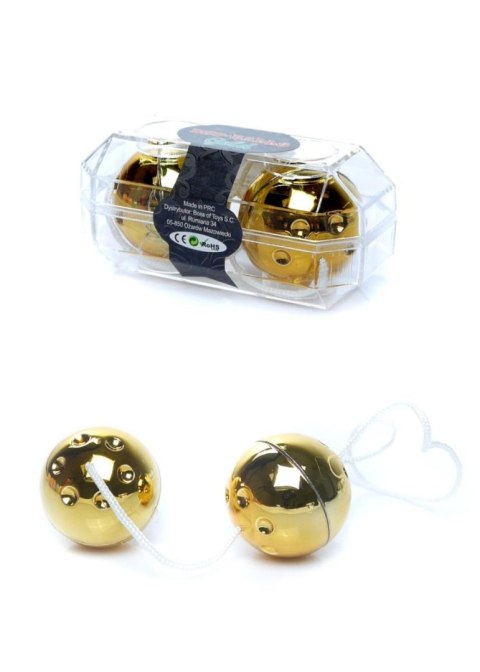Kulki gejszy Duo Balls złote EasyLove 21 cm