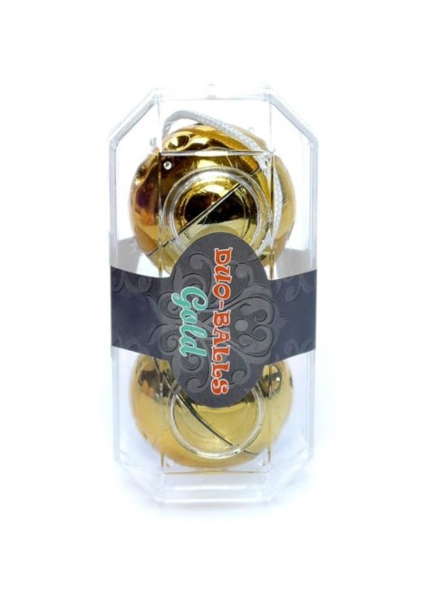 Kulki gejszy Duo Balls złote EasyLove 21 cm