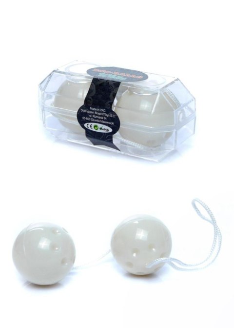 Kulki gejszy dyskretne Duo Balls B Series EasyLove białe 21 cm