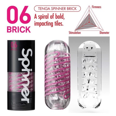 Masturbator Tenga Spinner Shell przezroczysty 13 cm