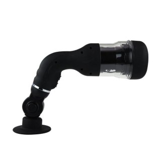 Masturbator rotujący waginalny Baile z przyssawką USB czarny 37 cm