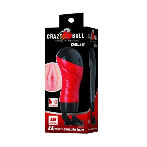 Masturbator waginalny Pretty Love Crazy Bull Delia 12 wibracji 28 cm