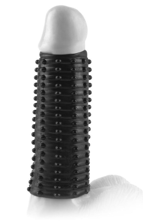 Nakładka na penisa Fantasy X Tensions nubbingowa ciemna 13,9 cm