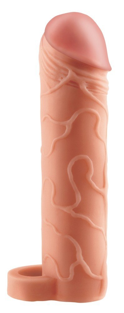 Przedłużka na penisa z pierścieniem TPE Fantasy X Tensions 17,7 cm