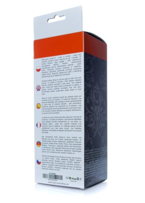 Pusta proteza wibrująca cyber skin EasyLove 20 cm