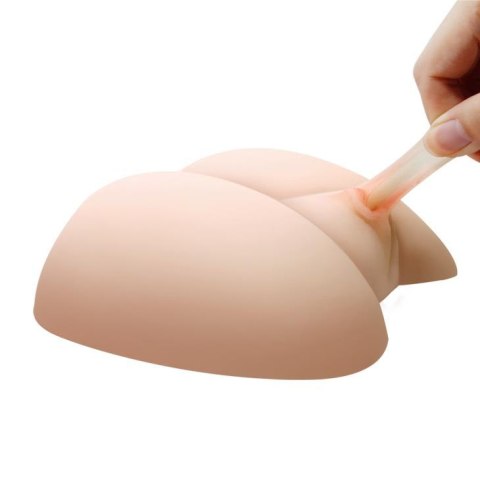 Realistyczny masturbator Baile cyber skórzany wagina anus wibrujący 15 cm