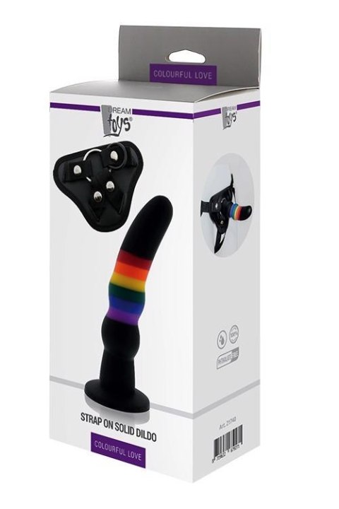 Strap on silikonowy kolorowy Dream Toys 17 cm