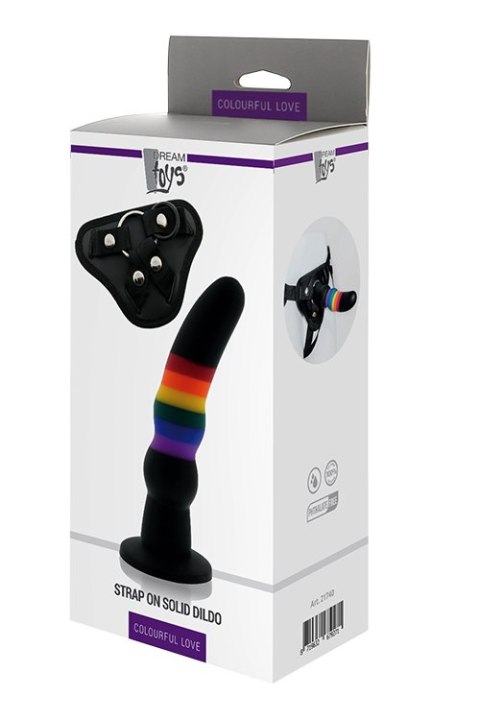 Strap on silikonowy kolorowy Dream Toys 17 cm