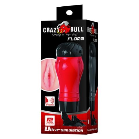 Wagina z wibracją 12 funkcji Crazy Bull Flora 28 cm