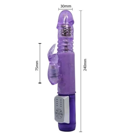Wibrator króliczek Baile Mr Rabbit 4 rotacje 4 wibracje 24 cm