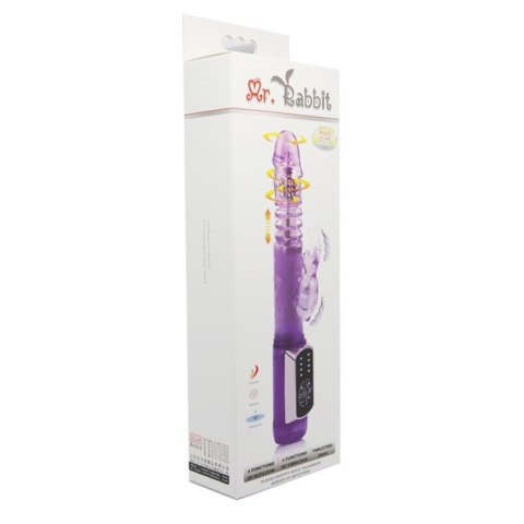 Wibrator króliczek Baile Mr Rabbit 4 rotacje 4 wibracje 24 cm