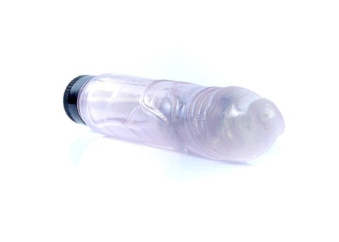 Wibrator żelowy Juicy Jelly regulowany przezroczysty 22 cm