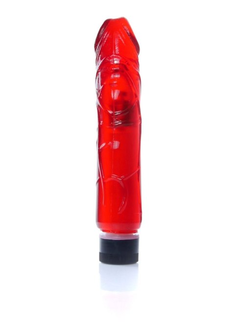 Wibrator żelowy realistyczny EasyLove czerwony 22 cm regulowany