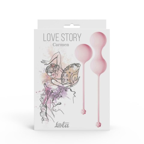 Zestaw kulek dopochwowych Love Story Carmen różowy