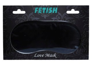 Czarna satynowa maska na oczy Fetish B Series