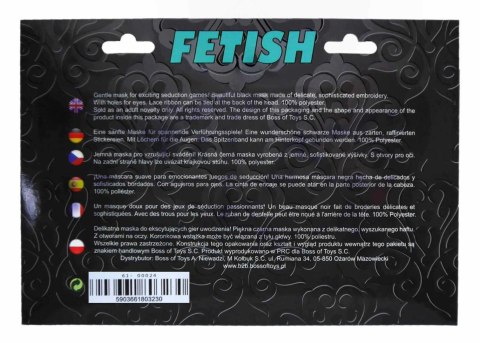 Czarna satynowa maska na oczy Fetish B Series