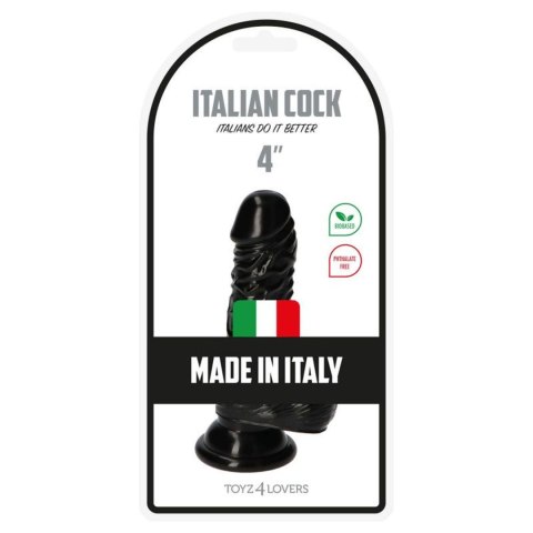 Dildo realistyczne Toyz4lovers Leo czarny PVC 10.5 cm