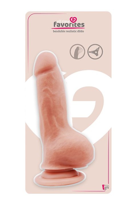 Dildo realistyczne giętkie Dream Toys TPE 18 cm z przyssawką