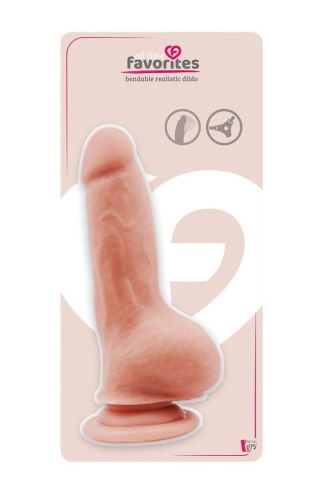 Dildo realistyczne giętkie Dream Toys TPE 18 cm z przyssawką