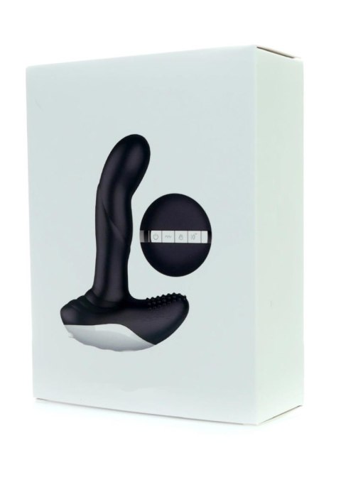 Masażer prostaty silikonowy z pilotem USB grzewczy 13.5 cm czarny