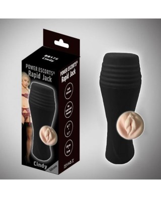 Masturbator pochwy Power Escorts Rapid Jack Cindy czarny 20 cm