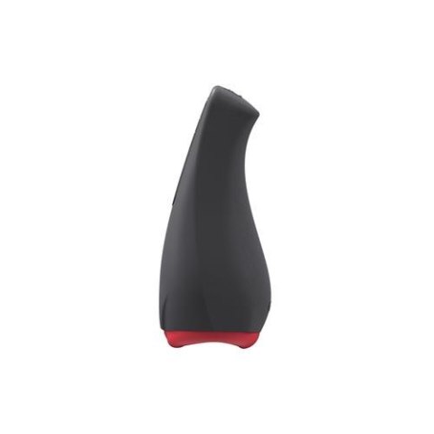 Masturbator ssący Airturn 2 z wibracją i podgrzewaniem USB czarny 22 cm