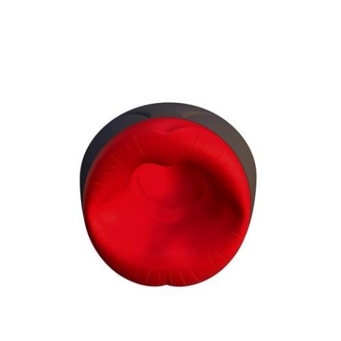 Masturbator ssący Airturn 2 z wibracją i podgrzewaniem USB czarny 22 cm