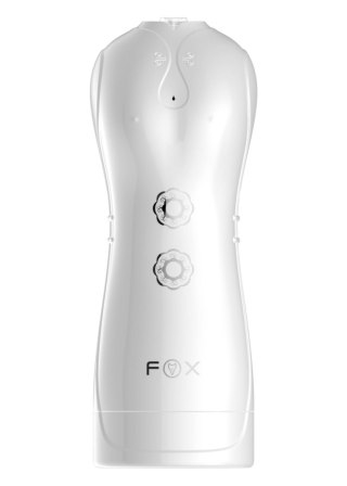 Pulsujący wibrujący masturbator B Series Fox biały USB