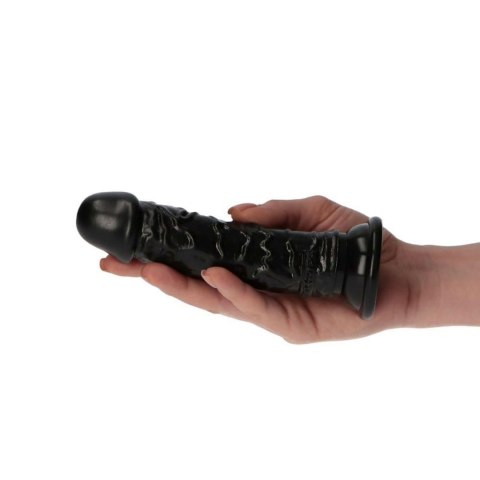 Realistyczne dildo Rino Toyz4lovers czarny 14 cm z przyssawką