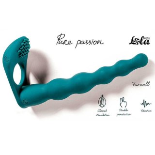 Strapon wibrujący Pure Passion Farnell zielony silikonowy