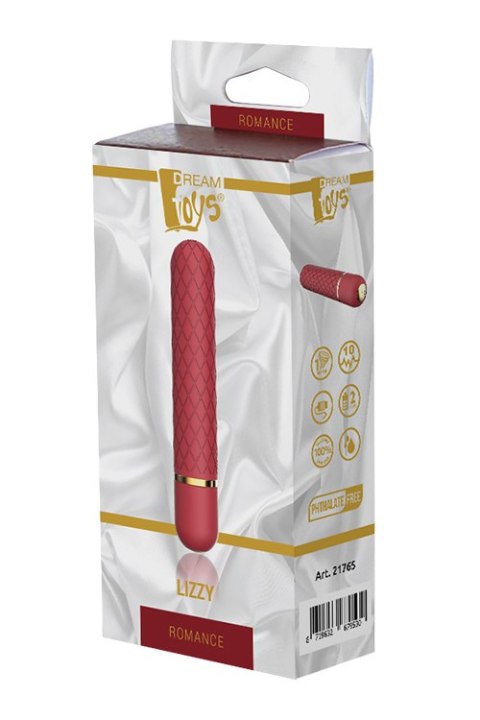 Wibrator kieszonkowy Romance Lizzy bordowy USB
