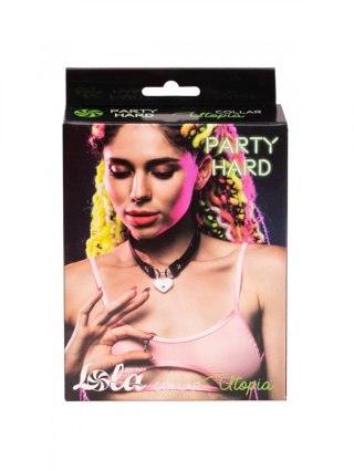 Kołnierz regulowany Party Hard Utopia Lola Games czarny czerwony 35 cm