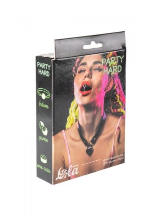 Kołnierz regulowany Party Hard Utopia Lola Games czarny czerwony 35 cm