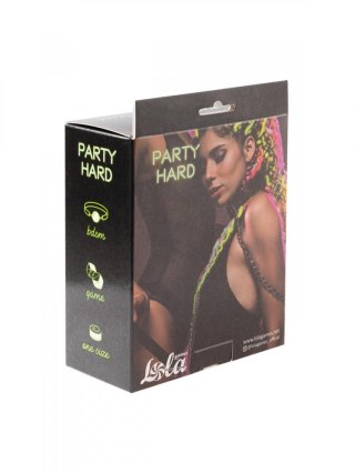 Kołnierz regulowany Party Hard Wild Lola Games czarny czerwony 53 8 cm