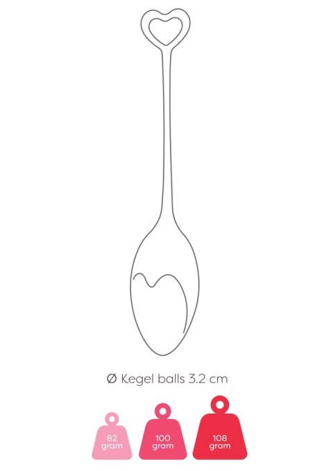 Kulki Kegla Mae B silikonowe różowe 16 cm