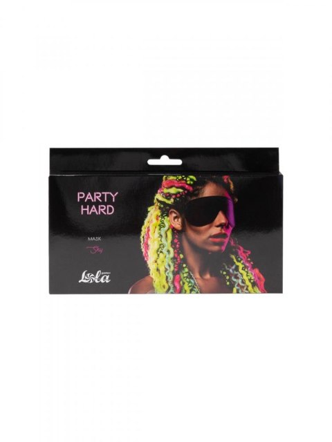 Maska Party Hard Shy PVC czarna 19,6 cm