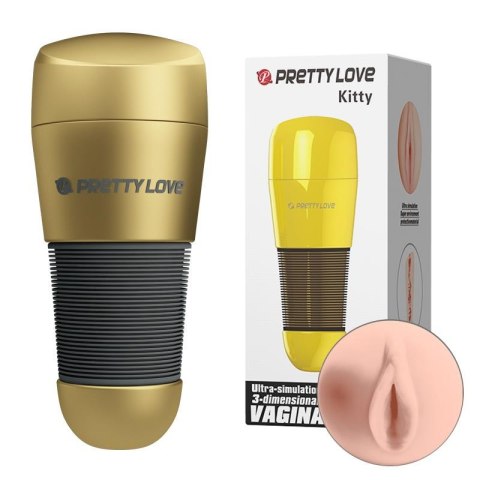 Masturbator waginy Pretty Love Kitty złoty
