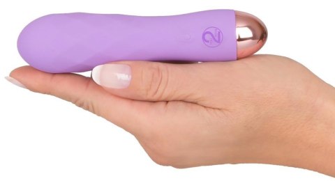 Mini wibrator silikonowy Cuties fioletowy USB 12,5 cm
