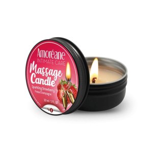 Świeca masażowa truskawkowa Amoreane 30ml
