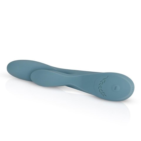 Wibrator króliczek Bloom Fiołek niebieski silikonowy USB 21 cm