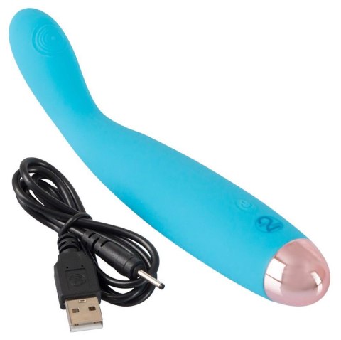 Wibrator mini Cuties niebieski USB 18,7 cm