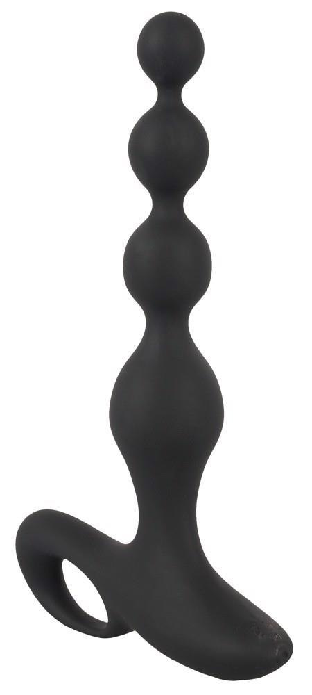 Wibrujące kule analne Black Velvets silikonowe 20 cm USB